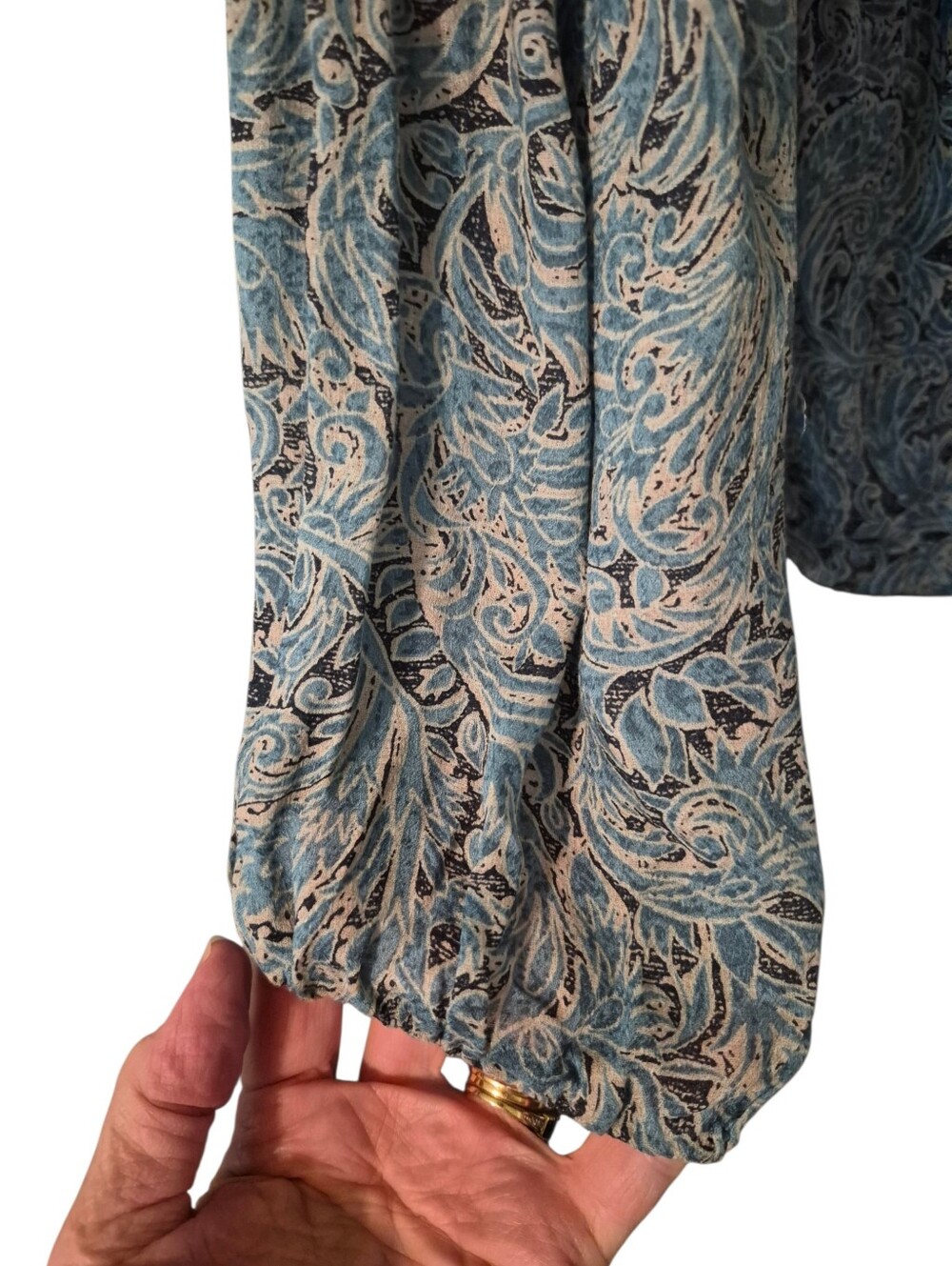 Haute Hippie Tribe Avery Paisley Peasant blouse - M. S58 - Picture 5 of 10
